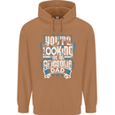 You're Looking at an Awesome Dad Mens 80% Cotton Hoodie Caramel Latte