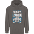 You're Looking at an Awesome Dad Mens 80% Cotton Hoodie Charcoal