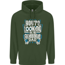 You're Looking at an Awesome Dad Mens 80% Cotton Hoodie Forest Green