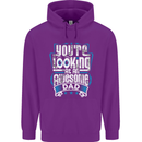 You're Looking at an Awesome Dad Mens 80% Cotton Hoodie Purple
