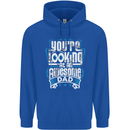 You're Looking at an Awesome Dad Mens 80% Cotton Hoodie Royal Blue