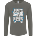 You're Looking at an Awesome Dad Mens Long Sleeve T-Shirt Charcoal