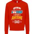 You're Looking at an Awesome Dad Mens Sweatshirt Jumper Bright Red