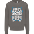 You're Looking at an Awesome Dad Mens Sweatshirt Jumper Charcoal
