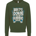 You're Looking at an Awesome Dad Mens Sweatshirt Jumper Forest Green