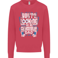 You're Looking at an Awesome Dad Mens Sweatshirt Jumper Heliconia