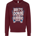 You're Looking at an Awesome Dad Mens Sweatshirt Jumper Maroon