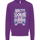 You're Looking at an Awesome Dad Mens Sweatshirt Jumper Purple