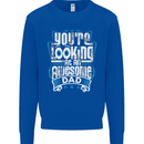 You're Looking at an Awesome Dad Mens Sweatshirt Jumper Royal Blue