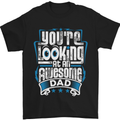 You're Looking at an Awesome Dad Mens T-Shirt Cotton Gildan Black