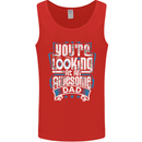 You're Looking at an Awesome Dad Mens Vest Tank Top Red