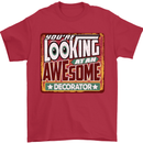 You're Looking at an Awesome Decorator Mens T-Shirt Cotton Gildan Red