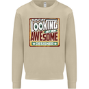 You're Looking at an Awesome Designer Mens Sweatshirt Jumper Sand