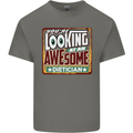 You're Looking at an Awesome Dietician Mens Cotton T-Shirt Tee Top Charcoal