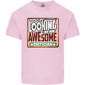 You're Looking at an Awesome Dietician Mens Cotton T-Shirt Tee Top Light Pink