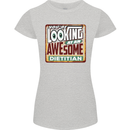 You're Looking at an Awesome Dietitian Womens Petite Cut T-Shirt Sports Grey
