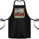 You're Looking at an Awesome Dinner Lady Cotton Apron 100% Organic Black