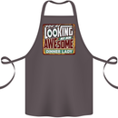 You're Looking at an Awesome Dinner Lady Cotton Apron 100% Organic Dark Grey
