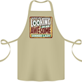 You're Looking at an Awesome Dinner Lady Cotton Apron 100% Organic Khaki