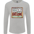You're Looking at an Awesome Dinner Lady Mens Long Sleeve T-Shirt Sports Grey