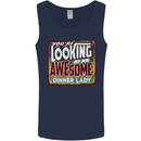 You're Looking at an Awesome Dinner Lady Mens Vest Tank Top Navy Blue