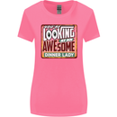 You're Looking at an Awesome Dinner Lady Womens Wider Cut T-Shirt Azalea