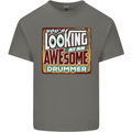 You're Looking at an Awesome Drummer Kids T-Shirt Childrens Charcoal
