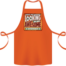 You're Looking at an Awesome Entrepreneur Cotton Apron 100% Organic Orange