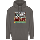 You're Looking at an Awesome Entrepreneur Mens 80% Cotton Hoodie Charcoal