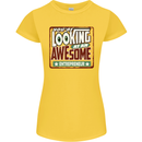 You're Looking at an Awesome Entrepreneur Womens Petite Cut T-Shirt Yellow