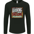You're Looking at an Awesome Farmer Mens Long Sleeve T-Shirt Black