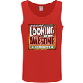 You're Looking at an Awesome Feminist Mens Vest Tank Top Red