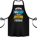 You're Looking at an Awesome Fireman Cotton Apron 100% Organic Black
