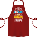 You're Looking at an Awesome Fireman Cotton Apron 100% Organic Maroon