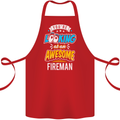 You're Looking at an Awesome Fireman Cotton Apron 100% Organic Red