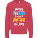 You're Looking at an Awesome Fireman Mens Sweatshirt Jumper Heliconia