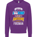 You're Looking at an Awesome Fireman Mens Sweatshirt Jumper Purple