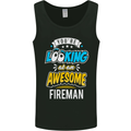 You're Looking at an Awesome Fireman Mens Vest Tank Top Black