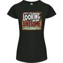 You're Looking at an Awesome Florist Womens Petite Cut T-Shirt Black