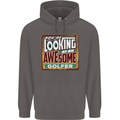 You're Looking at an Awesome Golfer Mens 80% Cotton Hoodie Charcoal