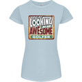 You're Looking at an Awesome Golfer Womens Petite Cut T-Shirt Light Blue