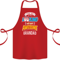 You're Looking at an Awesome Grandad Cotton Apron 100% Organic Red