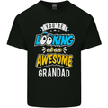 You're Looking at an Awesome Grandad Mens Cotton T-Shirt Tee Top Black