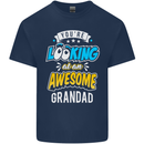 You're Looking at an Awesome Grandad Mens Cotton T-Shirt Tee Top Navy Blue