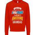 You're Looking at an Awesome Grandad Mens Sweatshirt Jumper Bright Red