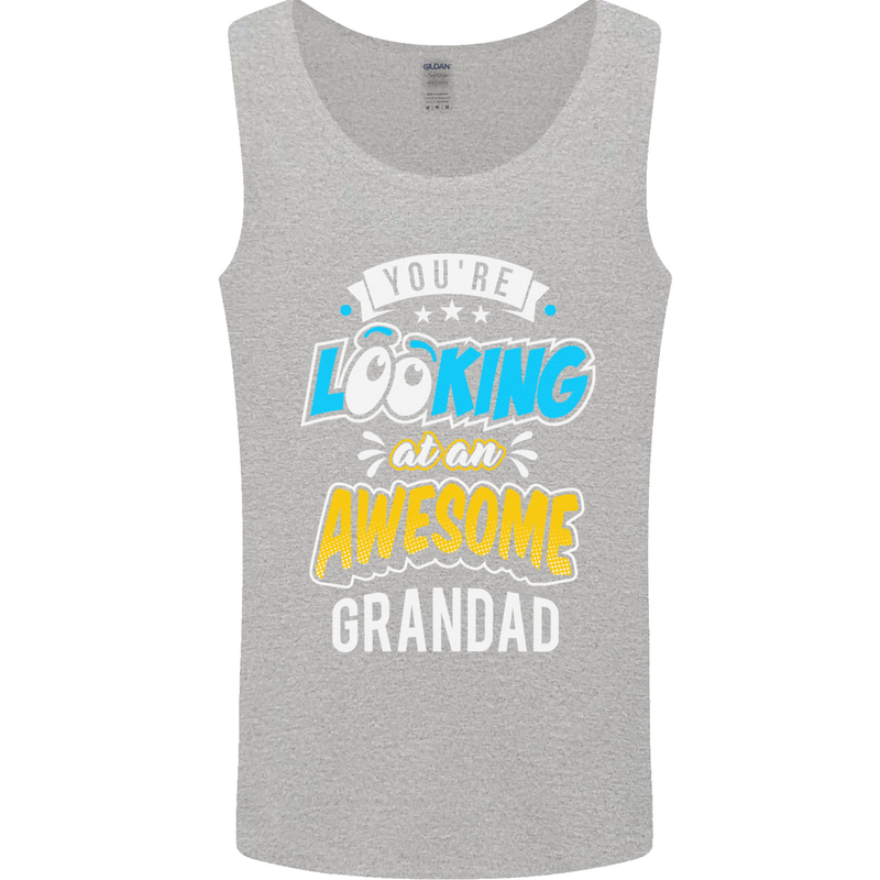 You're Looking at an Awesome Grandad Mens Vest Tank Top Sports Grey