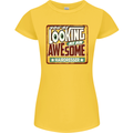 You're Looking at an Awesome Hairdresser Womens Petite Cut T-Shirt Yellow