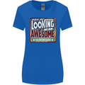 You're Looking at an Awesome Hairdresser Womens Wider Cut T-Shirt Royal Blue