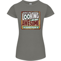 You're Looking at an Awesome Handyman Womens Petite Cut T-Shirt Charcoal