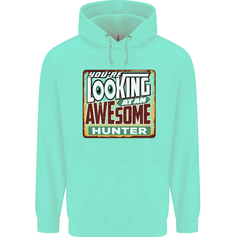 You're Looking at an Awesome Hunter Mens 80% Cotton Hoodie Peppermint
